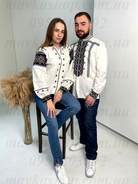 Вишиванки чоловіча B010 і жіноча 5665 B010-Б+5665-Б фото