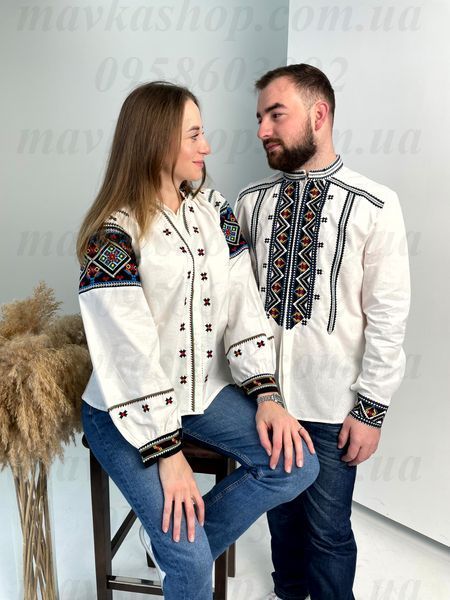 Вишиванки чоловіча B010 і жіноча 5665 B010-Б+5665-Б фото