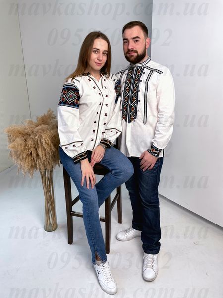 Вишиванки чоловіча B010 і жіноча 5665 B010-Б+5665-Б фото