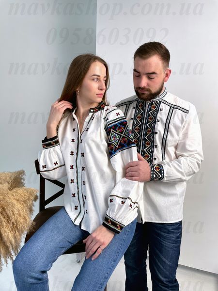 Вишиванки чоловіча B010 і жіноча 5665 B010-Б+5665-Б фото