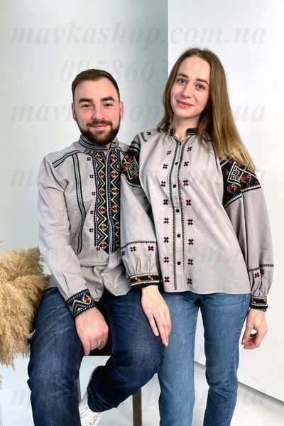Вишиванки чоловіча B010 і жіноча 5665 B010-СР+5665-СР фото