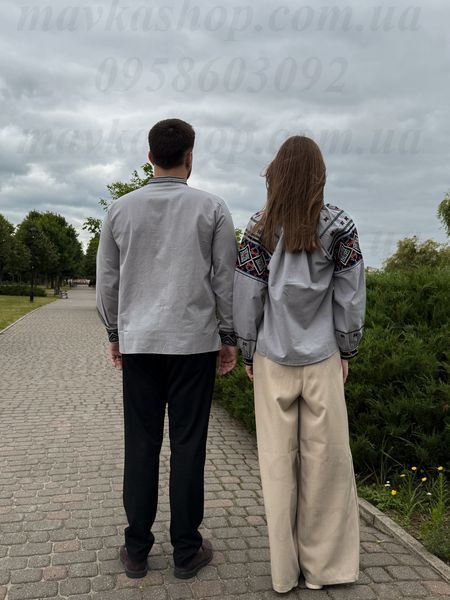 Вишиванки чоловіча B010 і жіноча 5665 B010-СР+5665-СР фото
