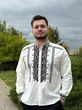 Чоловіча вишиванка &laquo;Гірська симфонія&raquo; біла B010-Б-01 фото